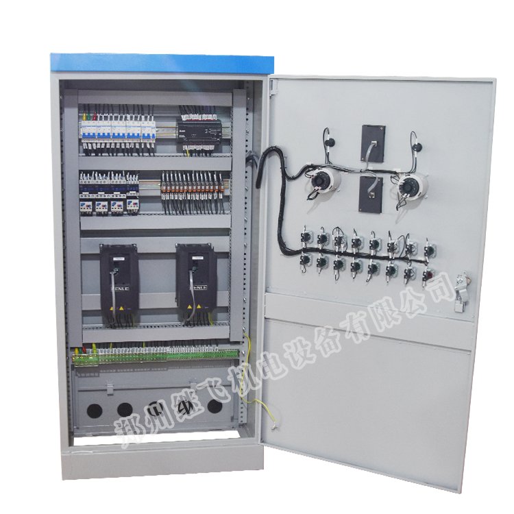 雙鍋混料機(jī)控制柜內(nèi)部